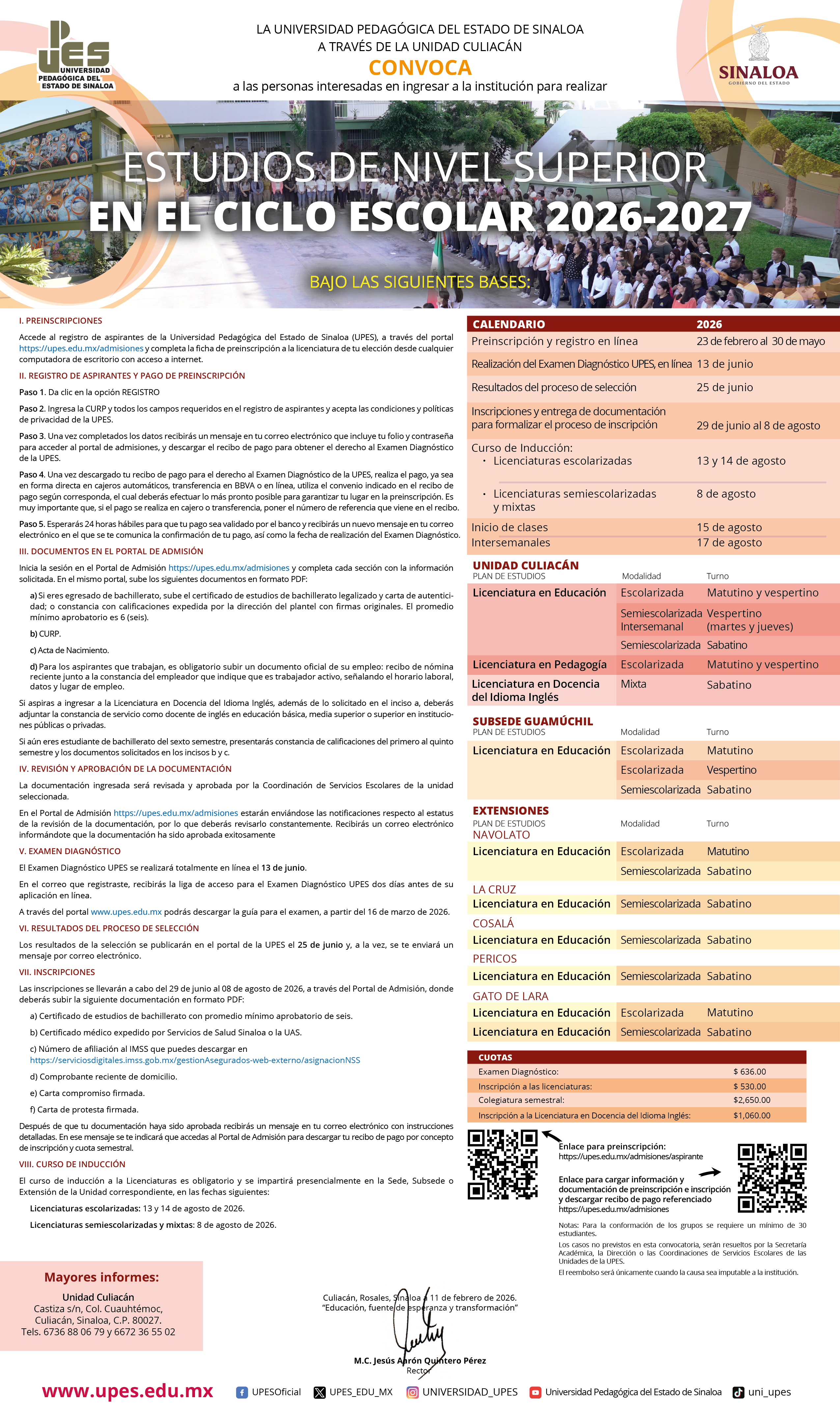Convocatoria Culiacán