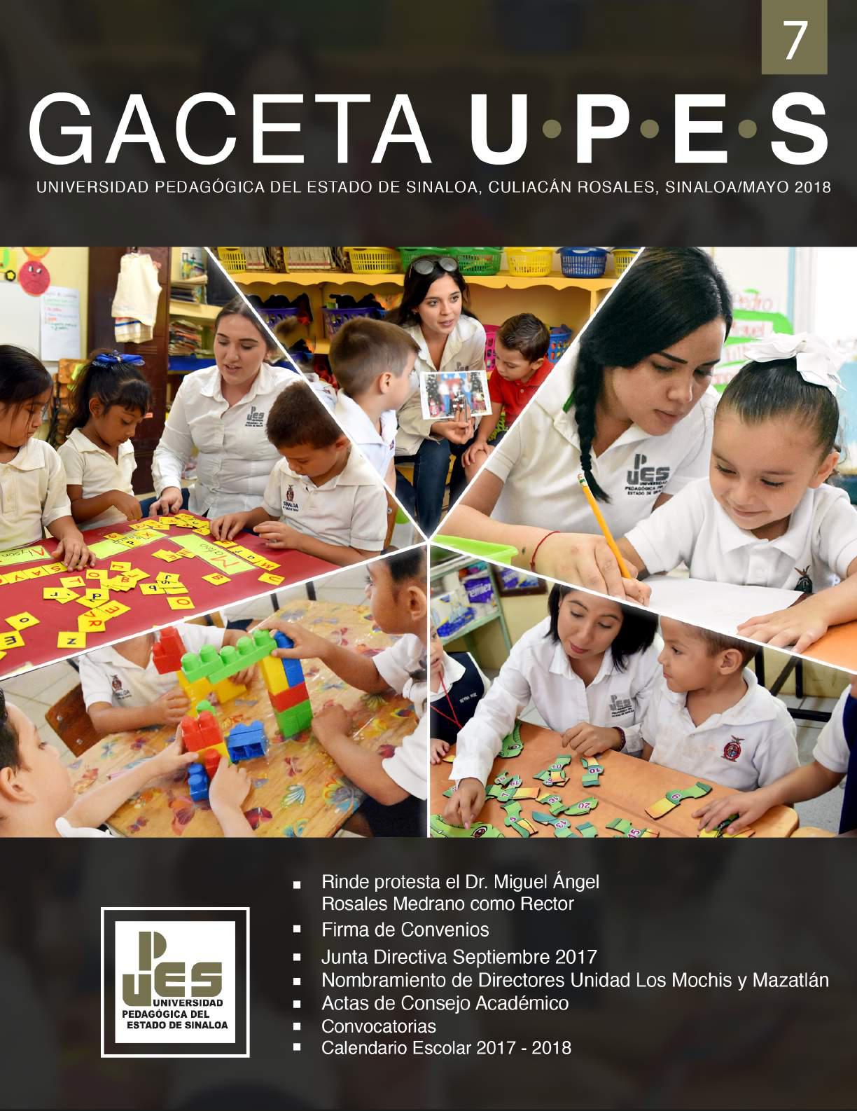 Portada de Gaceta UPES 7
